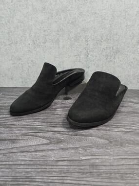 Robert Clergerie Paris Alicel Black Suede Loafer Mules Slides EU 38 US 7 7.5 EUC